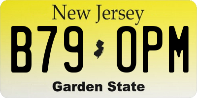 NJ license plate B79OPM