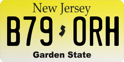 NJ license plate B79ORH