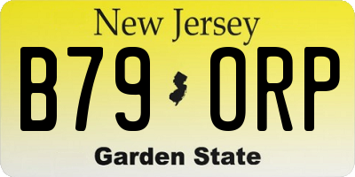 NJ license plate B79ORP