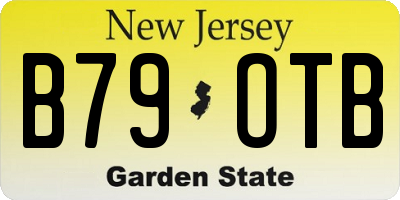 NJ license plate B79OTB
