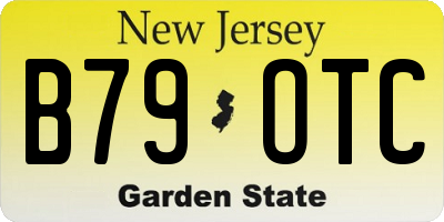 NJ license plate B79OTC