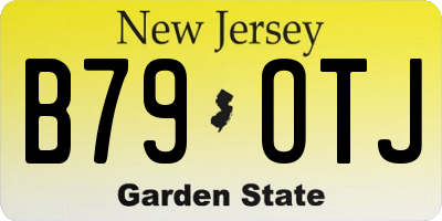 NJ license plate B79OTJ