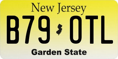 NJ license plate B79OTL