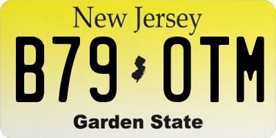 NJ license plate B79OTM