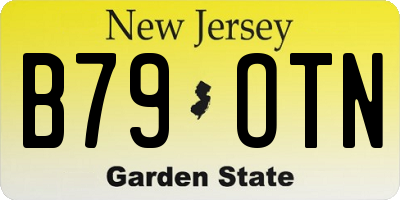 NJ license plate B79OTN