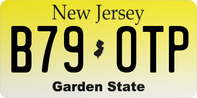NJ license plate B79OTP