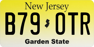 NJ license plate B79OTR
