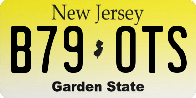 NJ license plate B79OTS