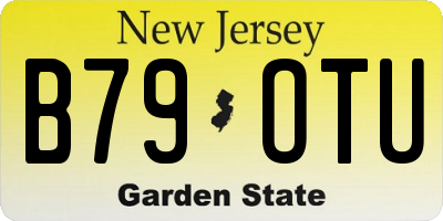 NJ license plate B79OTU