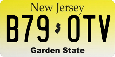 NJ license plate B79OTV