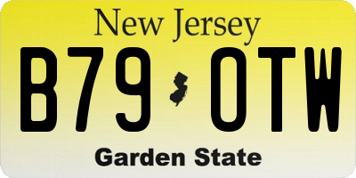 NJ license plate B79OTW