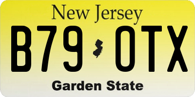 NJ license plate B79OTX