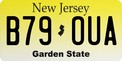 NJ license plate B79OUA