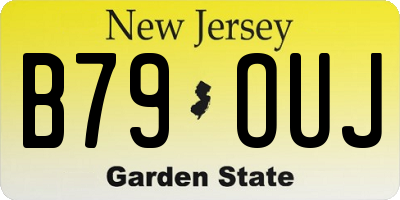 NJ license plate B79OUJ
