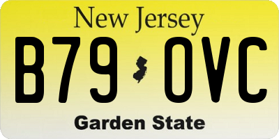 NJ license plate B79OVC