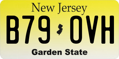 NJ license plate B79OVH
