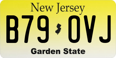 NJ license plate B79OVJ