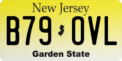 NJ license plate B79OVL