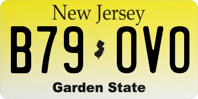 NJ license plate B79OVO