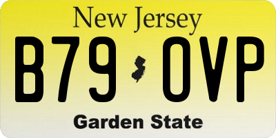 NJ license plate B79OVP