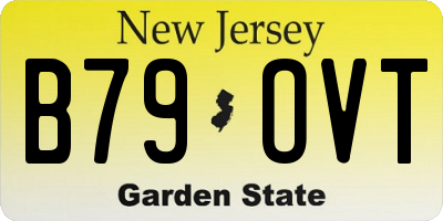 NJ license plate B79OVT