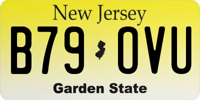NJ license plate B79OVU