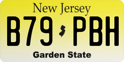 NJ license plate B79PBH
