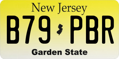 NJ license plate B79PBR