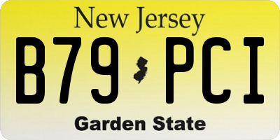 NJ license plate B79PCI