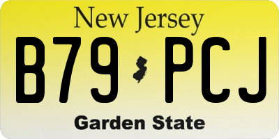 NJ license plate B79PCJ