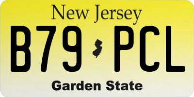 NJ license plate B79PCL