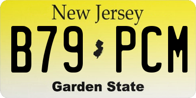 NJ license plate B79PCM