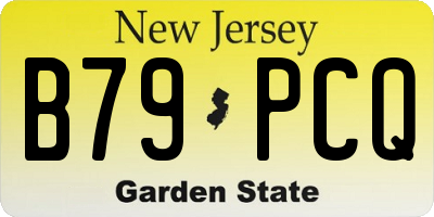 NJ license plate B79PCQ