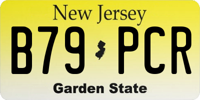 NJ license plate B79PCR