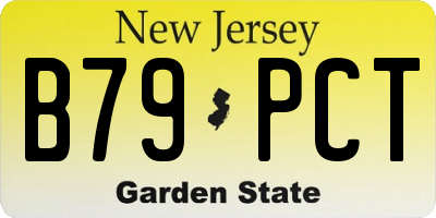 NJ license plate B79PCT