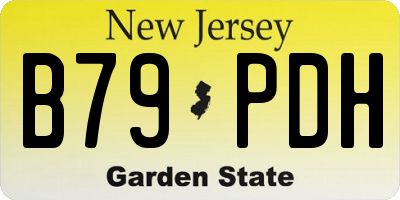 NJ license plate B79PDH