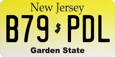 NJ license plate B79PDL
