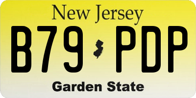 NJ license plate B79PDP