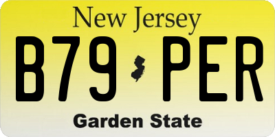 NJ license plate B79PER