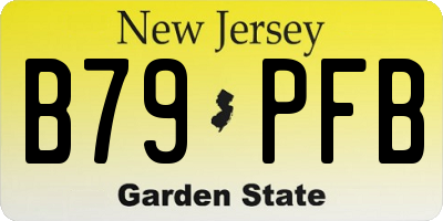 NJ license plate B79PFB