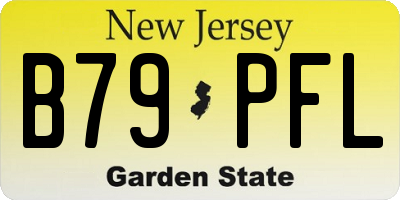 NJ license plate B79PFL