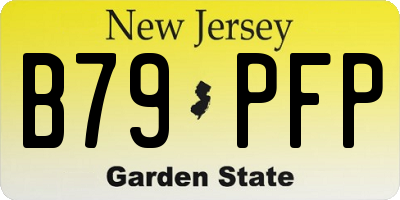 NJ license plate B79PFP