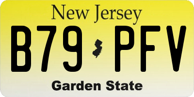NJ license plate B79PFV