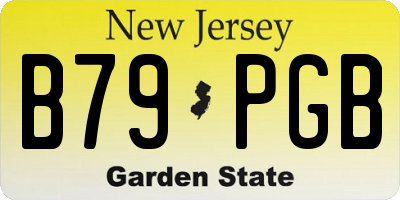 NJ license plate B79PGB
