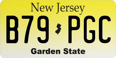 NJ license plate B79PGC