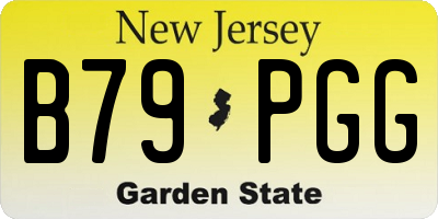 NJ license plate B79PGG