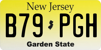NJ license plate B79PGH