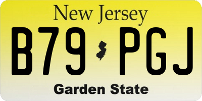 NJ license plate B79PGJ