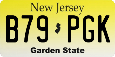 NJ license plate B79PGK