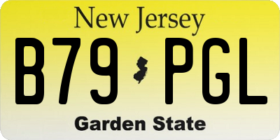 NJ license plate B79PGL